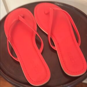 New Jcrew Red Sandals Vibrant Thong Design